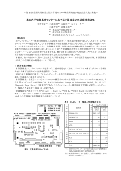 東京大学情報基盤センターにおける計算機室の空調環境最適化
