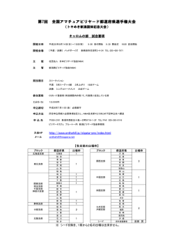 第7回 全国アマチュアビリヤード都道府県選手権大会