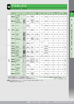 プラボックス - 日東工業株式会社