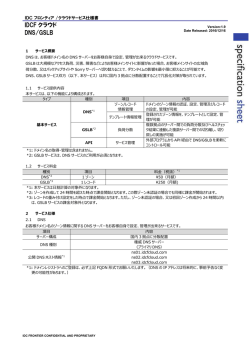 DNS/GSLB仕様書（PDF）
