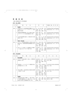 業績目録 - 徳島赤十字病院