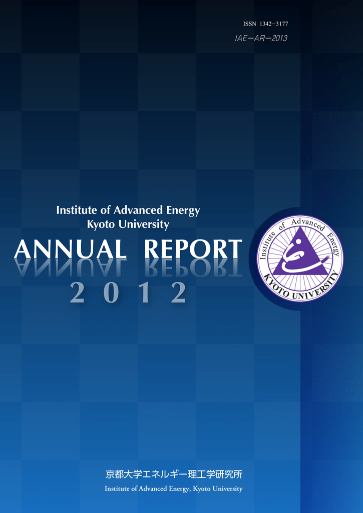 Annual Report 12 エネルギー理工学研究所