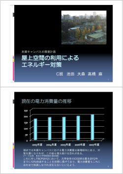 屋上空間の利用によるエネルギー対策