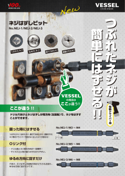 つぶれたネジが 簡単にはずせる