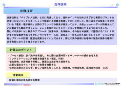 洗浄技術 洗浄技術