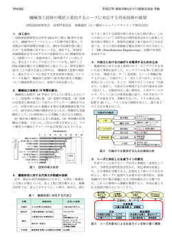機械加工技術の現状と変化するニーズに対応する将来技術の展望