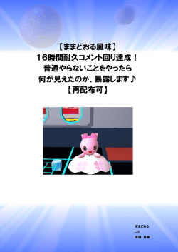 16時間耐久コメント回り達成！ - アフィリエイトを楽しむための無料