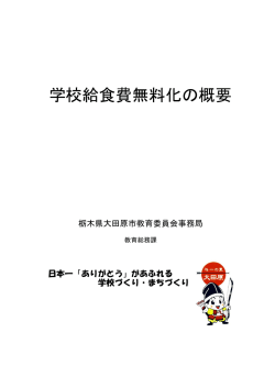 学校給食費無料化の概要