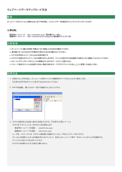 FFFTPでのアップロード方法