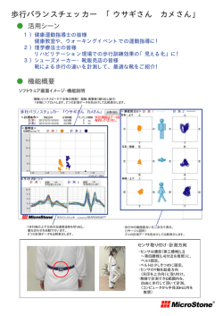 歩行バランスチェッカー 「ウサギさん カメさん」