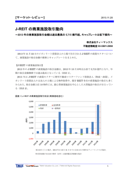 J-REITの商業施設取引動向