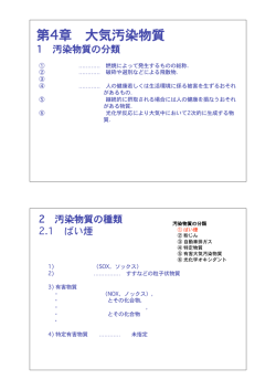 第4章 大気汚染物質
