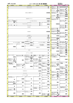 2013年08月 第3週 番組種別