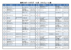 10-12月 - 御所スポーツクラブ