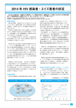 2014 年 HIV 感染者・エイズ患者の状況