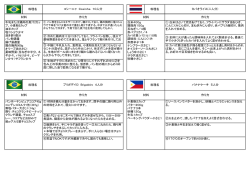 各国のレシピはこちら （PDFファイル：200KB）