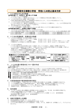 留萌市立潮静小学校 学校いじめ防止基本方針