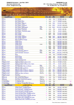 Jan-Feb / 2015 VINORUM Co.Ltd.