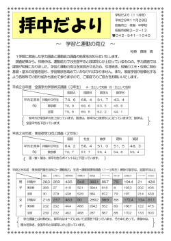 H28年11月号 - 昭島市教育委員会