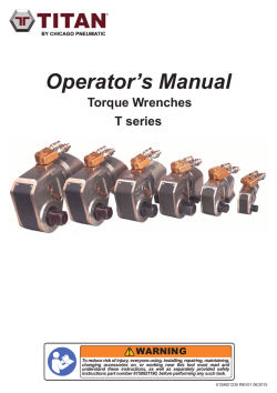 Operator`s Manual - torque