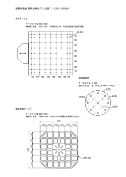 新規加振台 試供品取付穴 寸法図 (ⅰ230／SA2M）