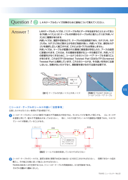 LANケーブルのノイズ対策のために接地について教えてください(NL22号