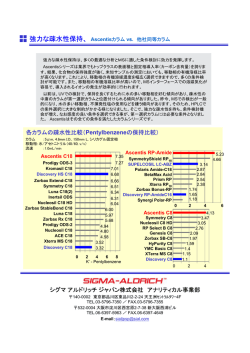 強力な疎水性保持 - Sigma