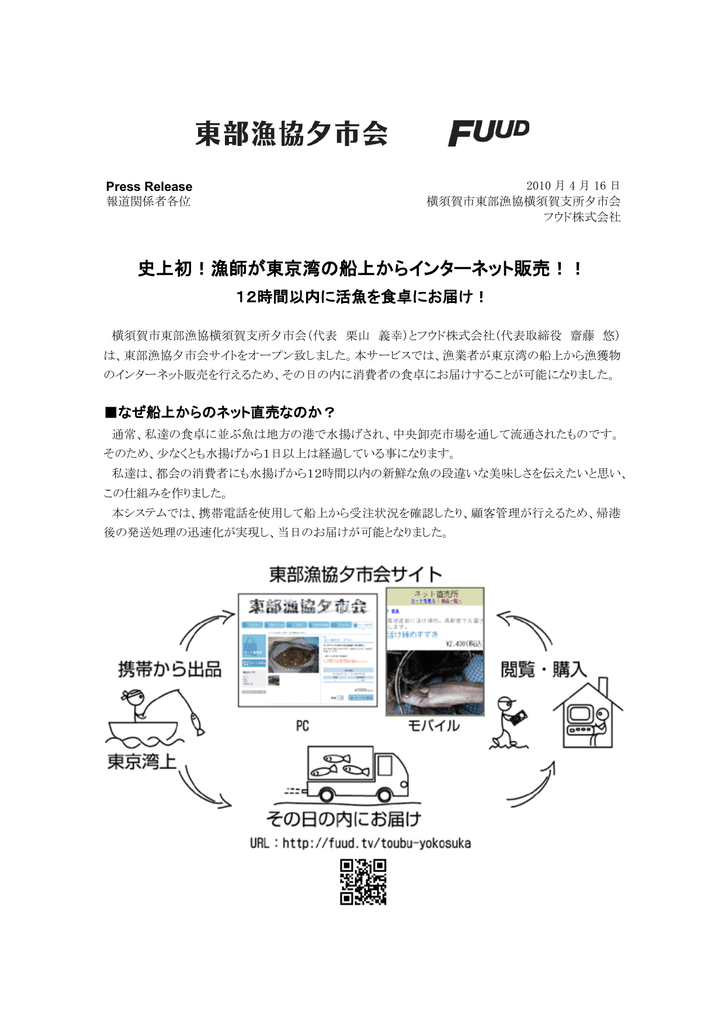 史上初 漁師が東京湾の船上からインターネット販売