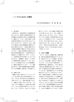 ノンクロムなめしの現状