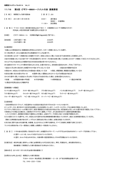 11/16 第2回 ビギナーMMAトーナメント大会 募集要項