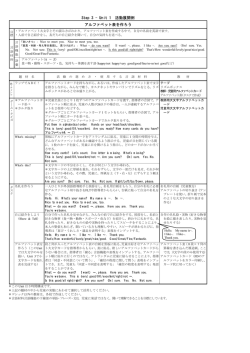 Step 3 - Unit 1 活動展開例