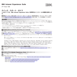 IBM Intranet Experience Suite クイック・スタート・ガイド