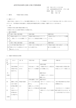 「美術・音楽」学習指導案はこちらです