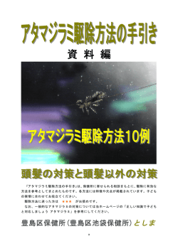 アタマジラミ駆除方法の手引き