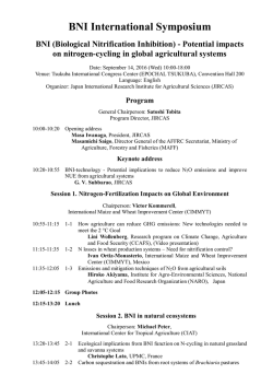BNI International Symposium