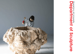 D e p a rtm e nt o f Sc u lptu re