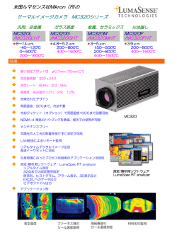 サーマルイメージカメラ MC320シリーズ 米国ルマセンス社Mikron（R)の