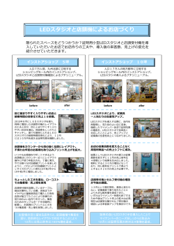 LEDスタジオと店頭機によるお店づくり