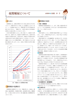 『夜間頻尿について』久保田洋子