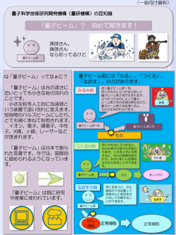 量子ビームってなんだろう？ - 量子ビーム科学研究部門