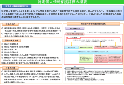 特定個人情報保護評価の概要