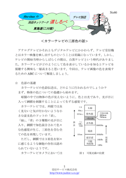色の3原色のはなし（二川）