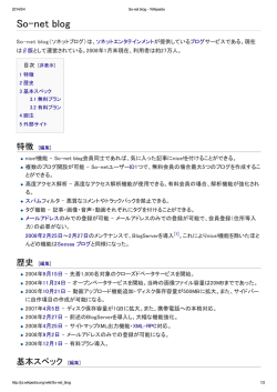 So-net blog