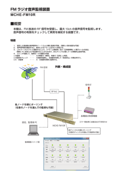 FM ラジオ音声監視装置 MCHE