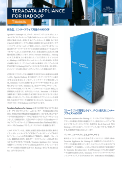 TERADATA APPLIANCE fOR HADOOP