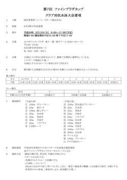 要項 - シンコースポーツ tama
