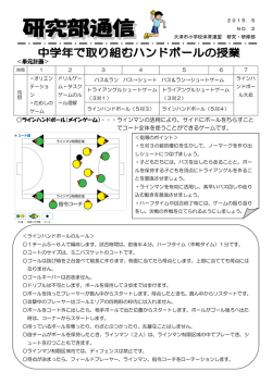 単元計画＞ ラインハンドボール（メインゲーム