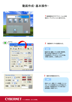 動画ファイル出力手順