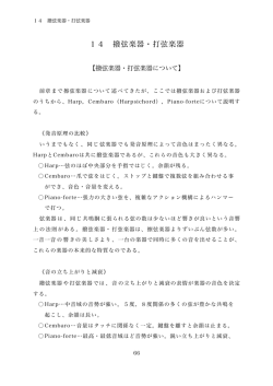 14 撥弦楽器・打弦楽器