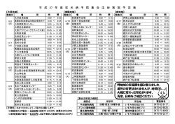 平 成 27 年 度 狂 犬 病 予 防 集 合 注 射 実 施 予 定 表 岬